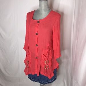 Kaktus gauze cover-up/jacket  EC